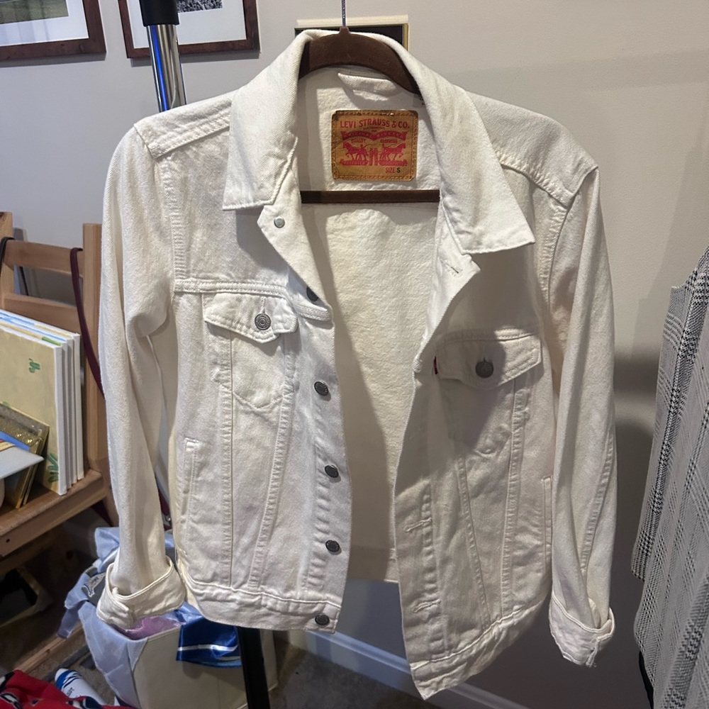 Levi's White Denim Jacket